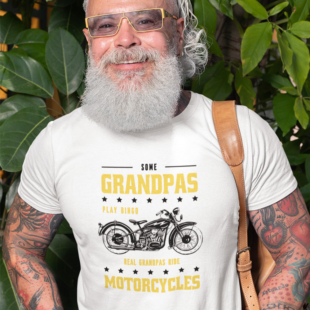 Pánské tričko Dědeček motorkář
