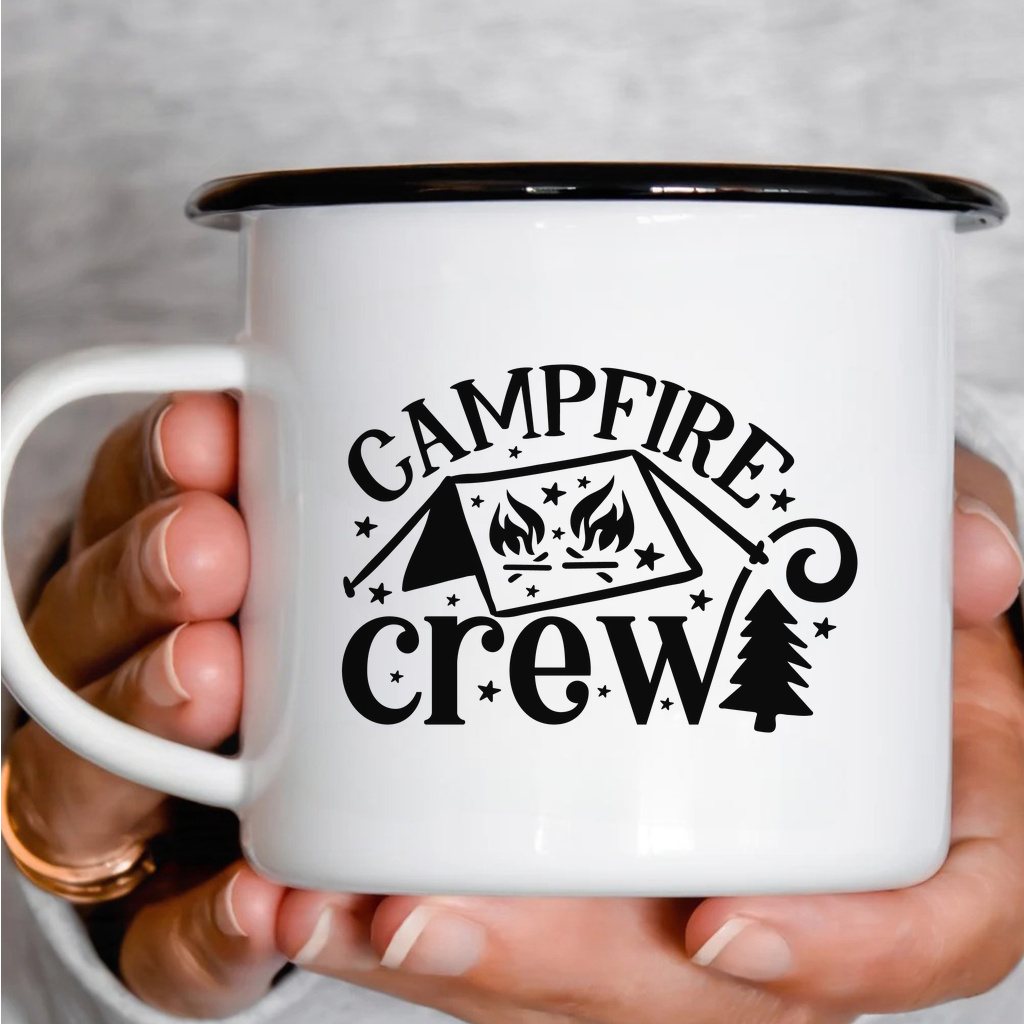 Smaltový plecháček - Campfire Crew