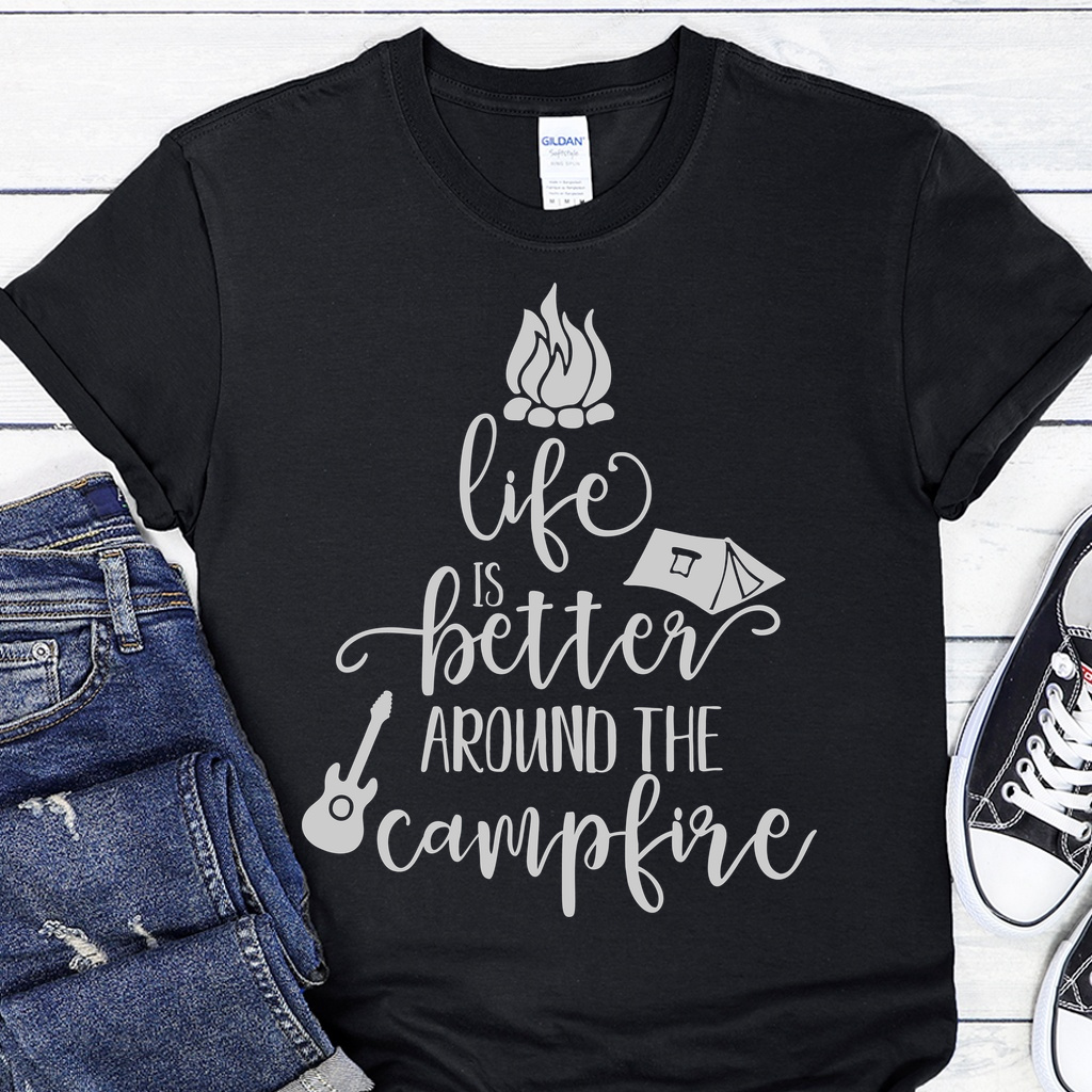 Tričko - Life is better around the campfire