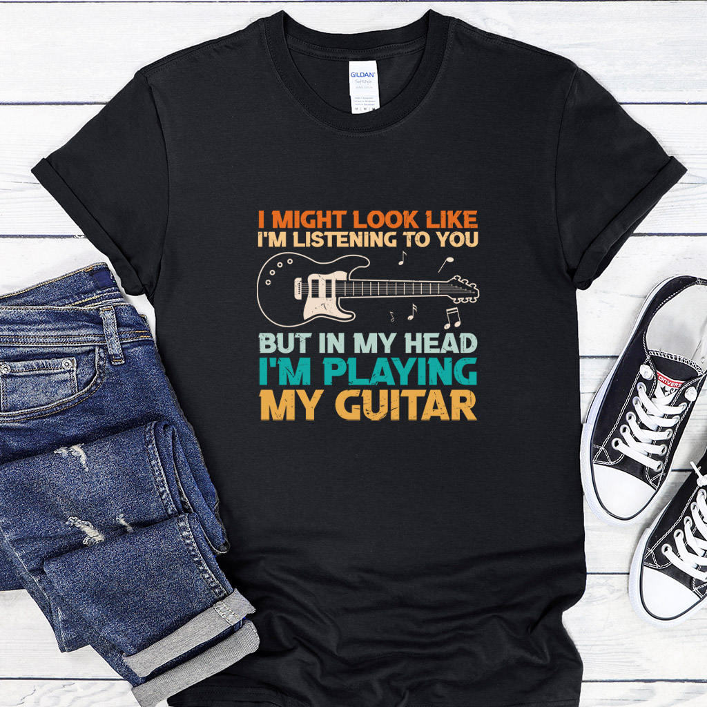 Pánské/dámské tričko I might look like..Guitar