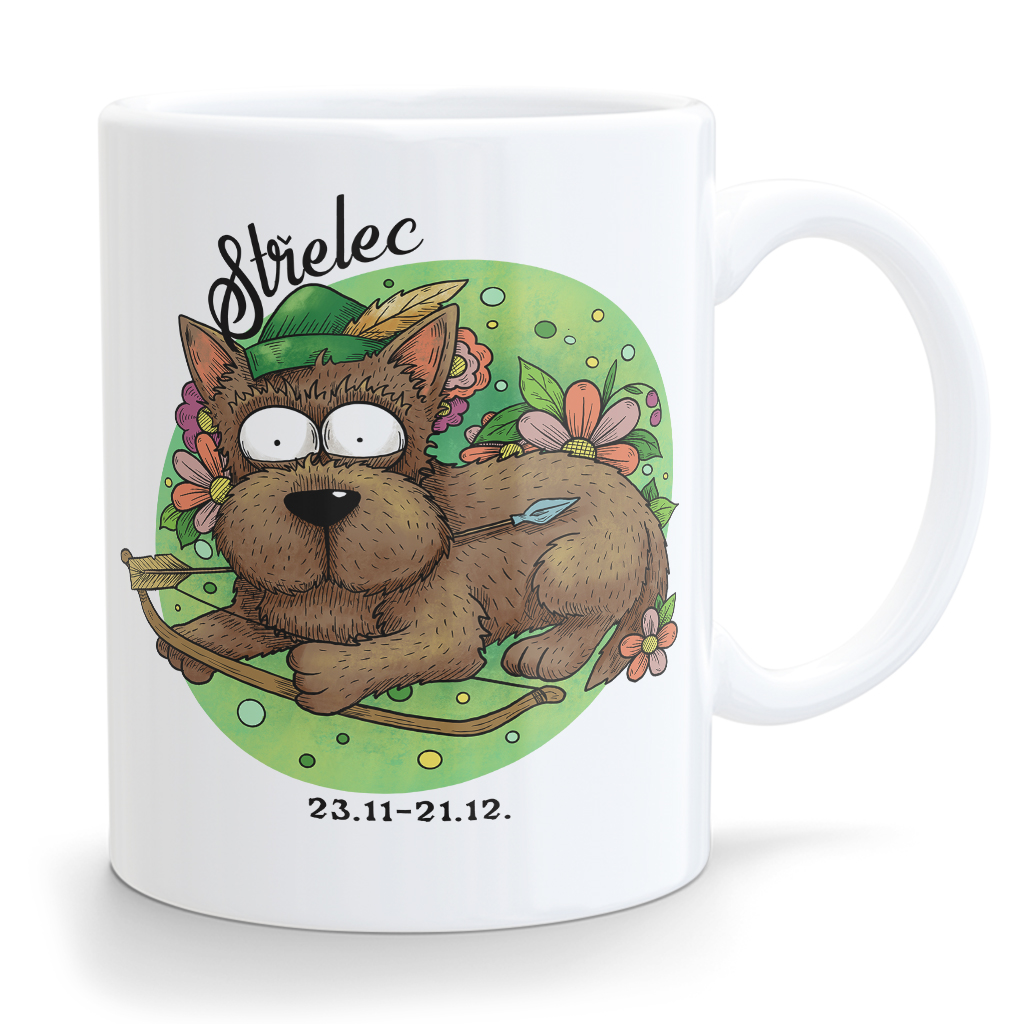 Keramický hrneček Střelec (pes)