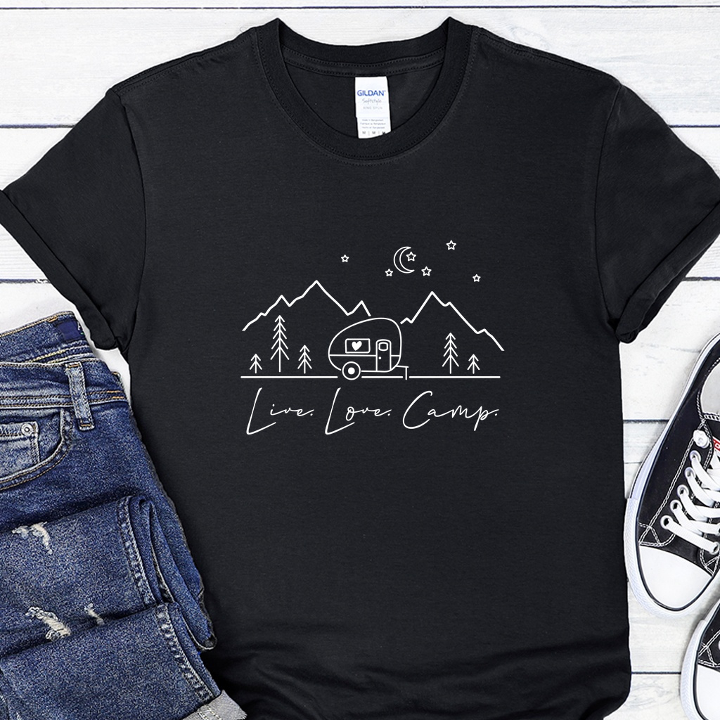 Dámské / Pánské tričko - Live Love Camp