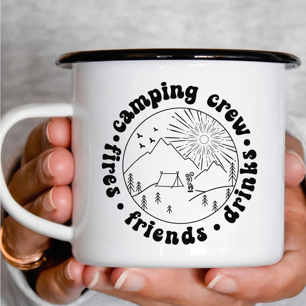 Smaltový plecháček - Camping Crew