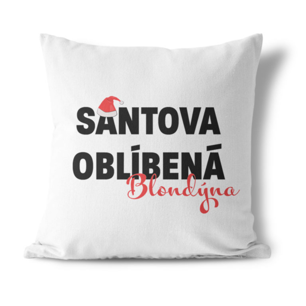 Polštářek Santova oblíbená blondýna
