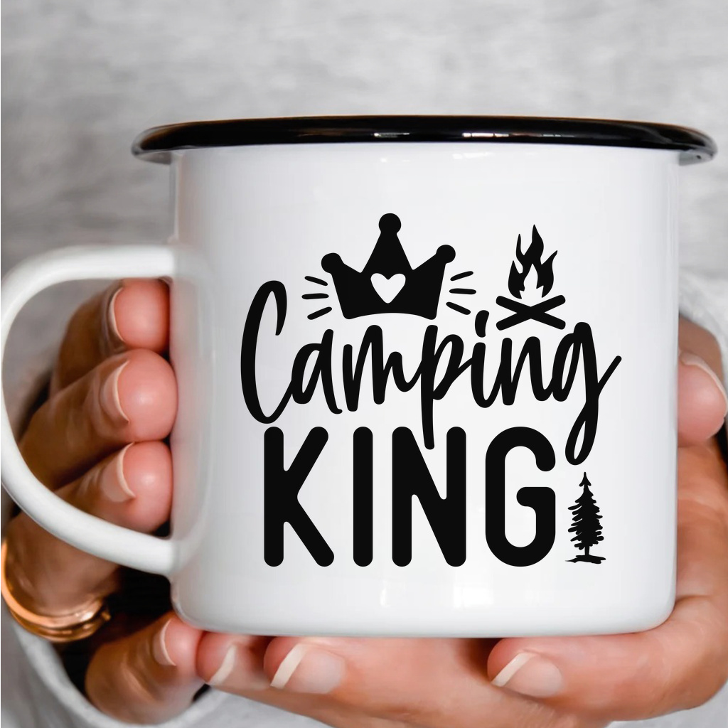 Smaltový plecháček - Camping King