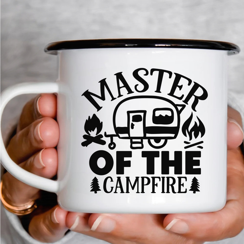 Smaltový plecháček - Master of the Campfire