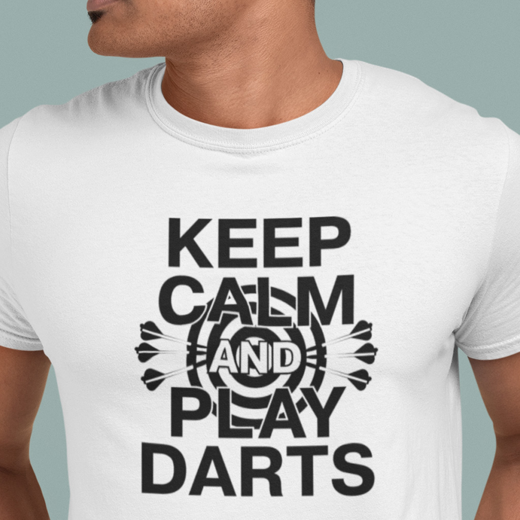 Pánské / Dámské tričko Keep calm and play darts