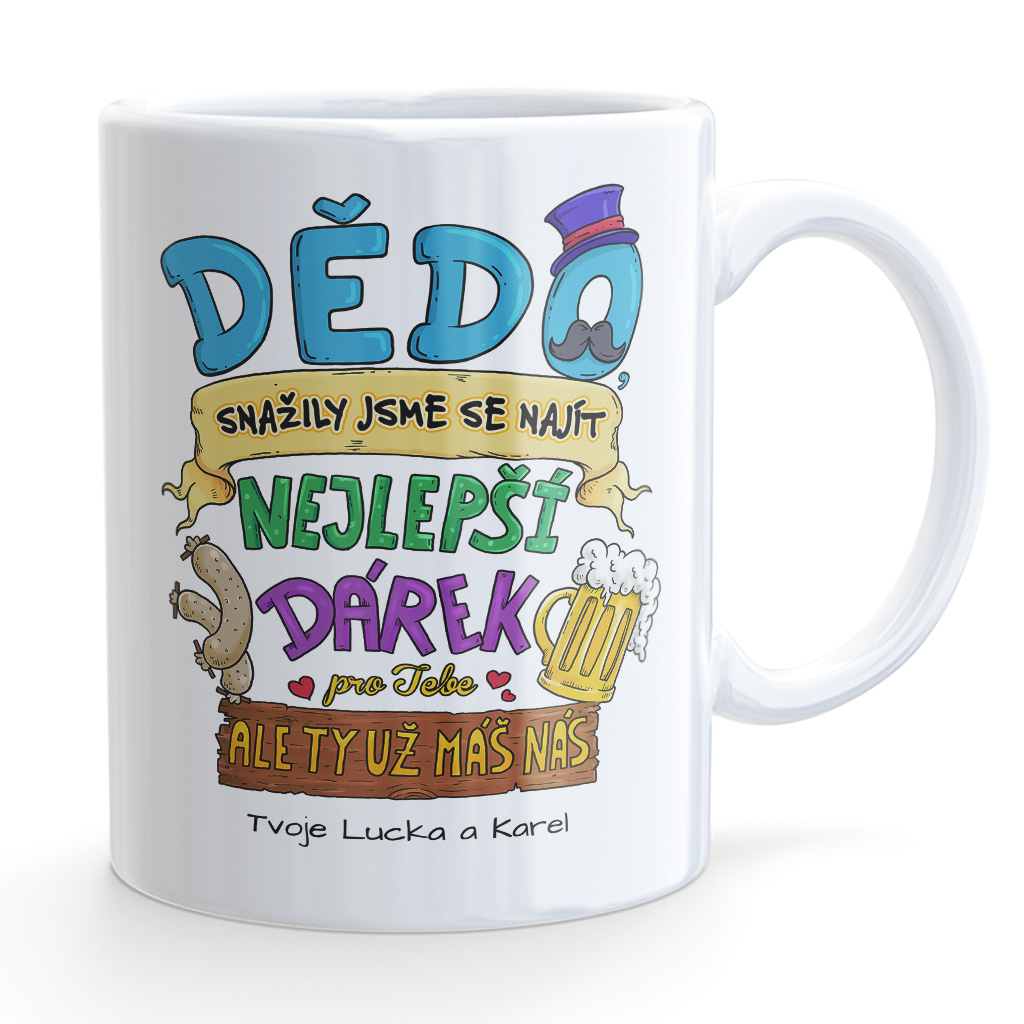 Hrneček Dědo, snažily jsme se najít dárek! (holky)