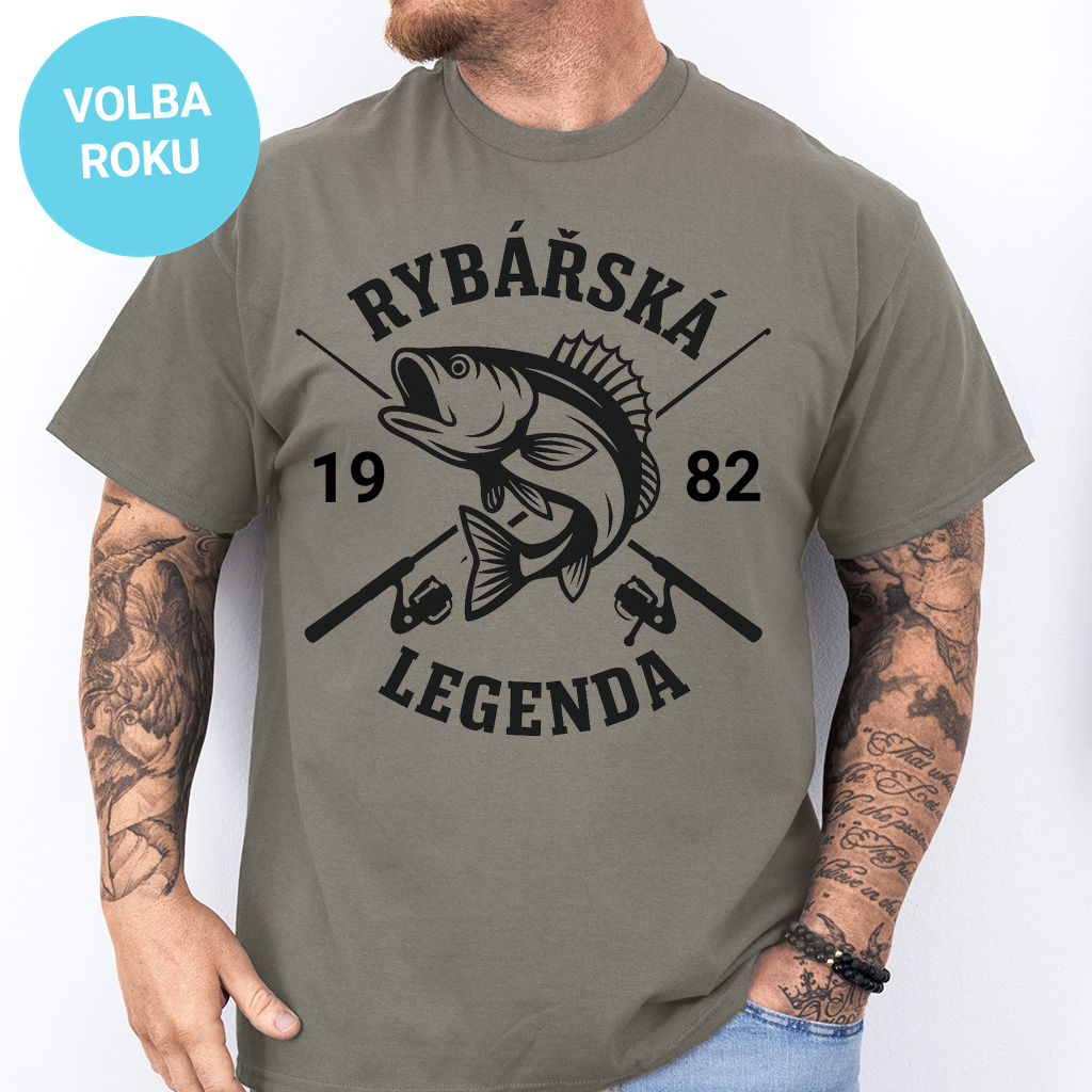 Pánské tričko - Rybářská legenda od (ročník na přání)