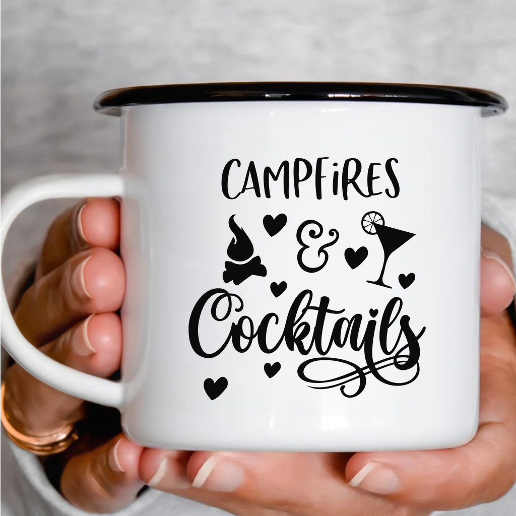 Smaltový plecháček - Campfires Cocktails