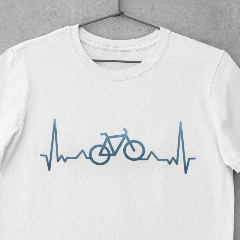 Pánské / Dámské tričko EKG křivka - kolo