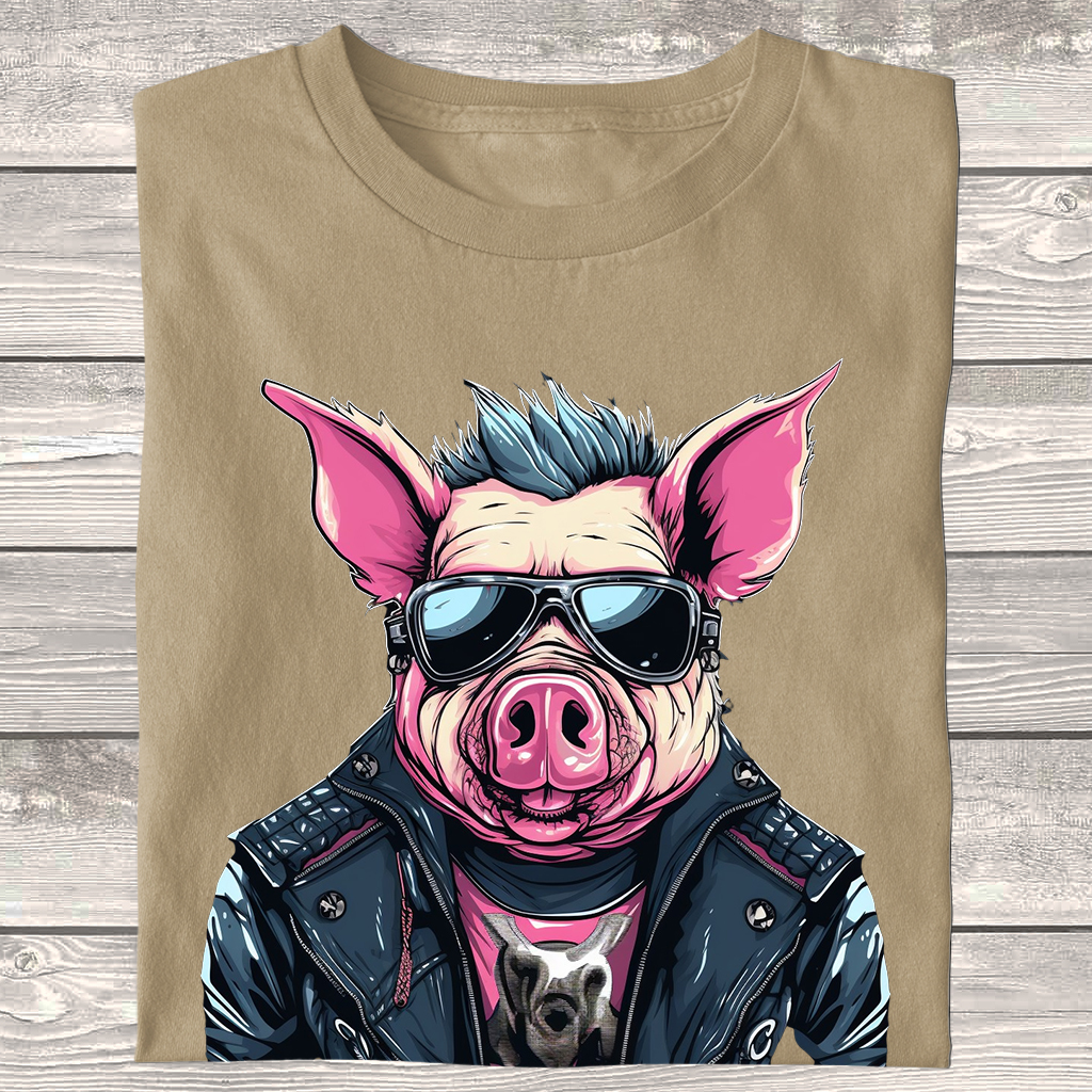 Dámské / pánské tričko - Punk's pig
