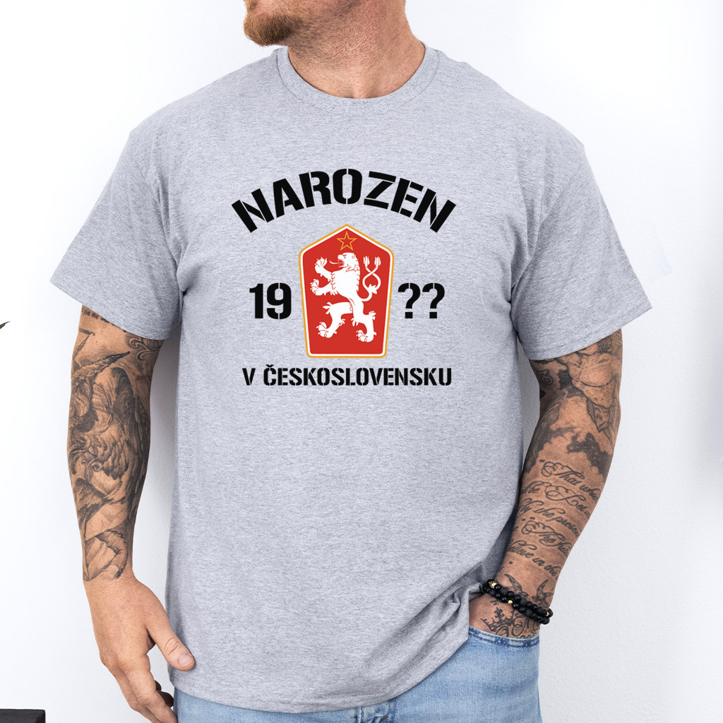 Pánské tričko Narozen v Československu
