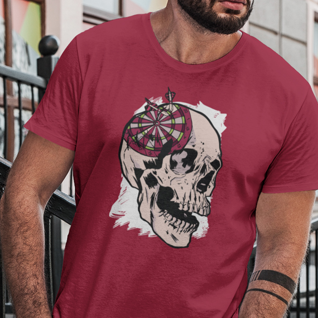 Pánské / Dámské tričko Darts skull