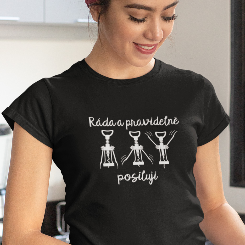 Dámské tričko Pravidelně posiluji