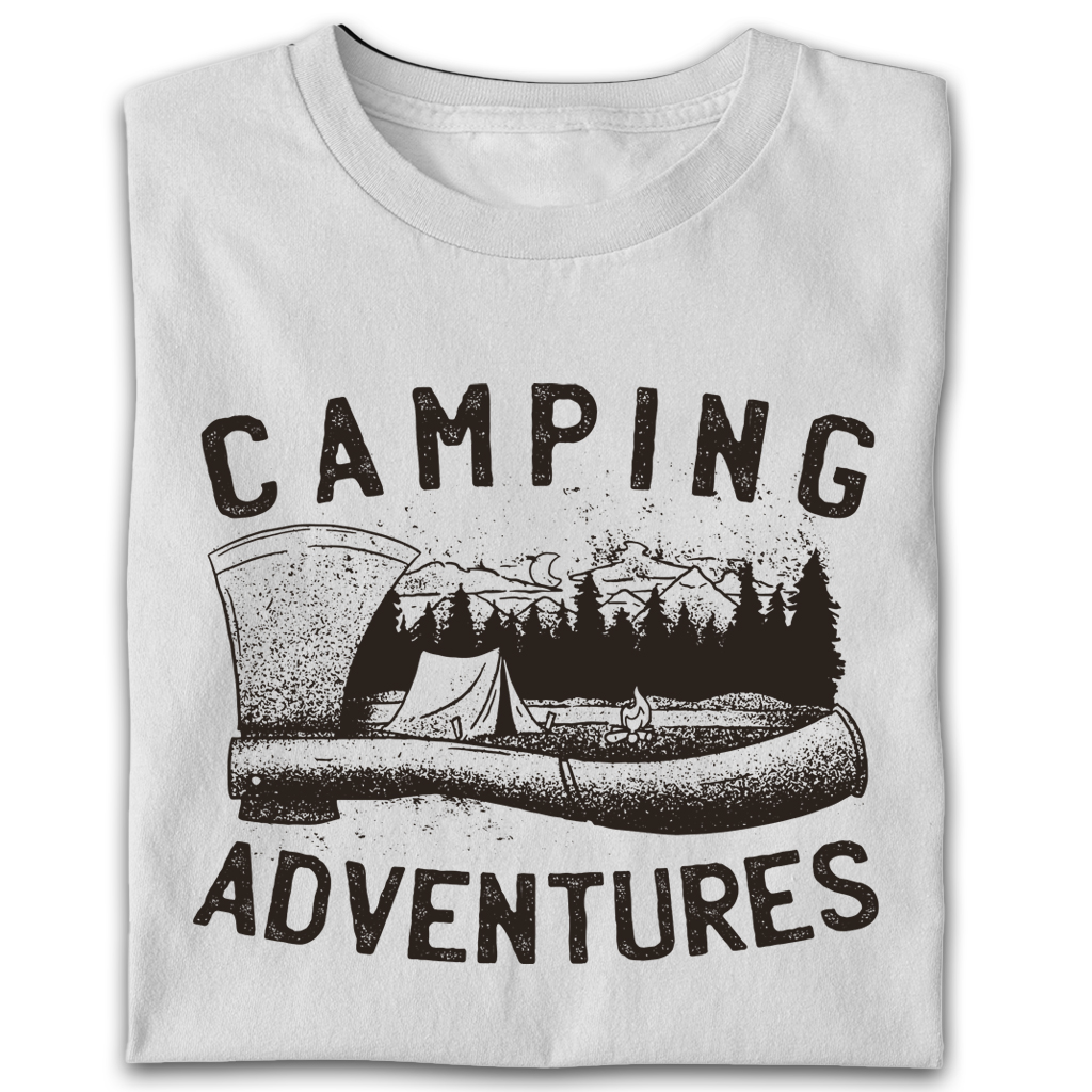 Pánské/Dámské tričko Camping adventures