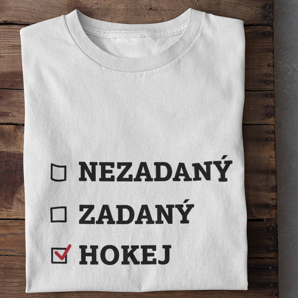 Dámské / Pánské tričko Zadaný / Nezadaný Hokej