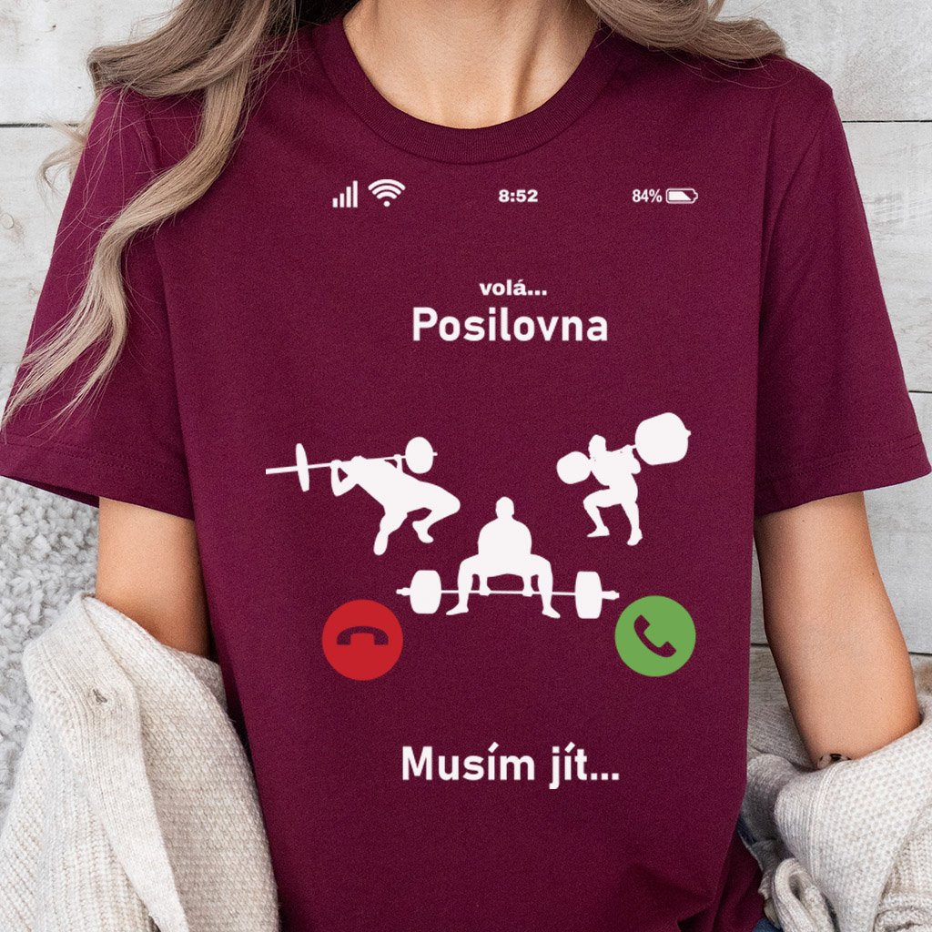 Pánské / Dámské tričko Posilovna volá