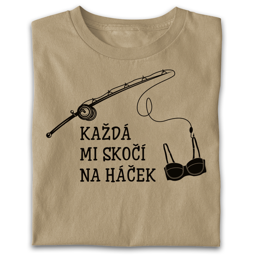 Pánské tričko - Každá mi skočí na háček