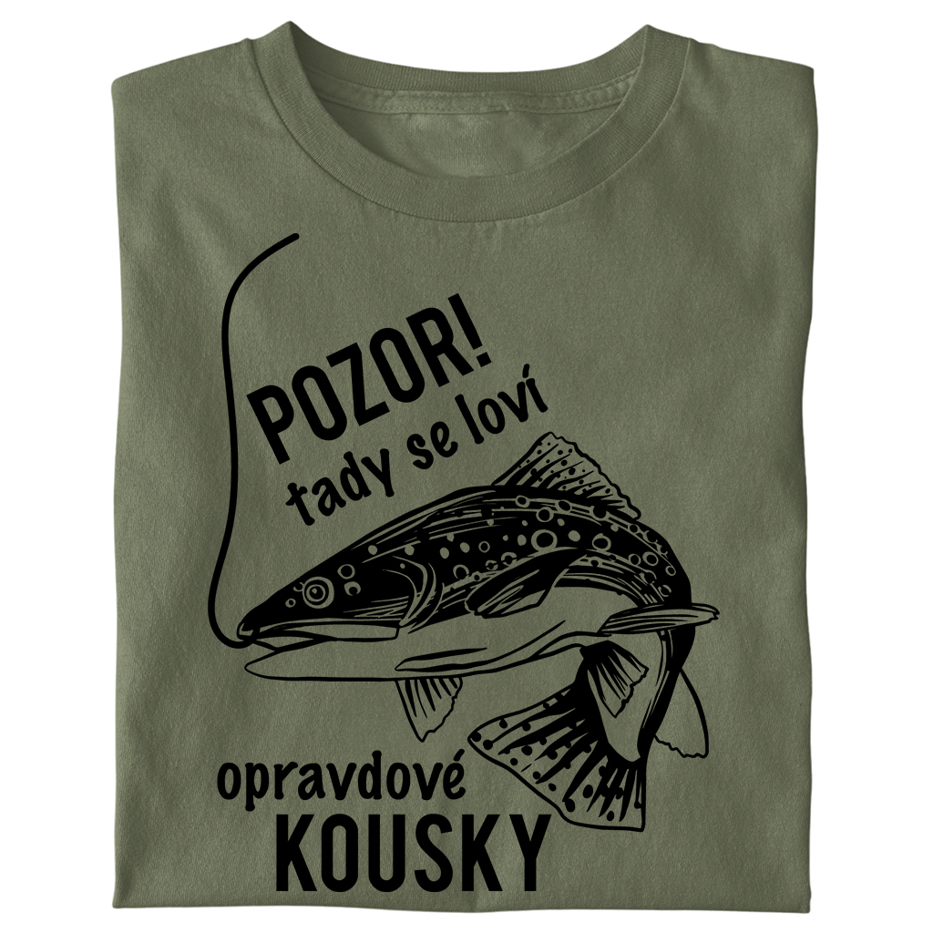 Pánské tričko - Tady se loví opravdové kousky