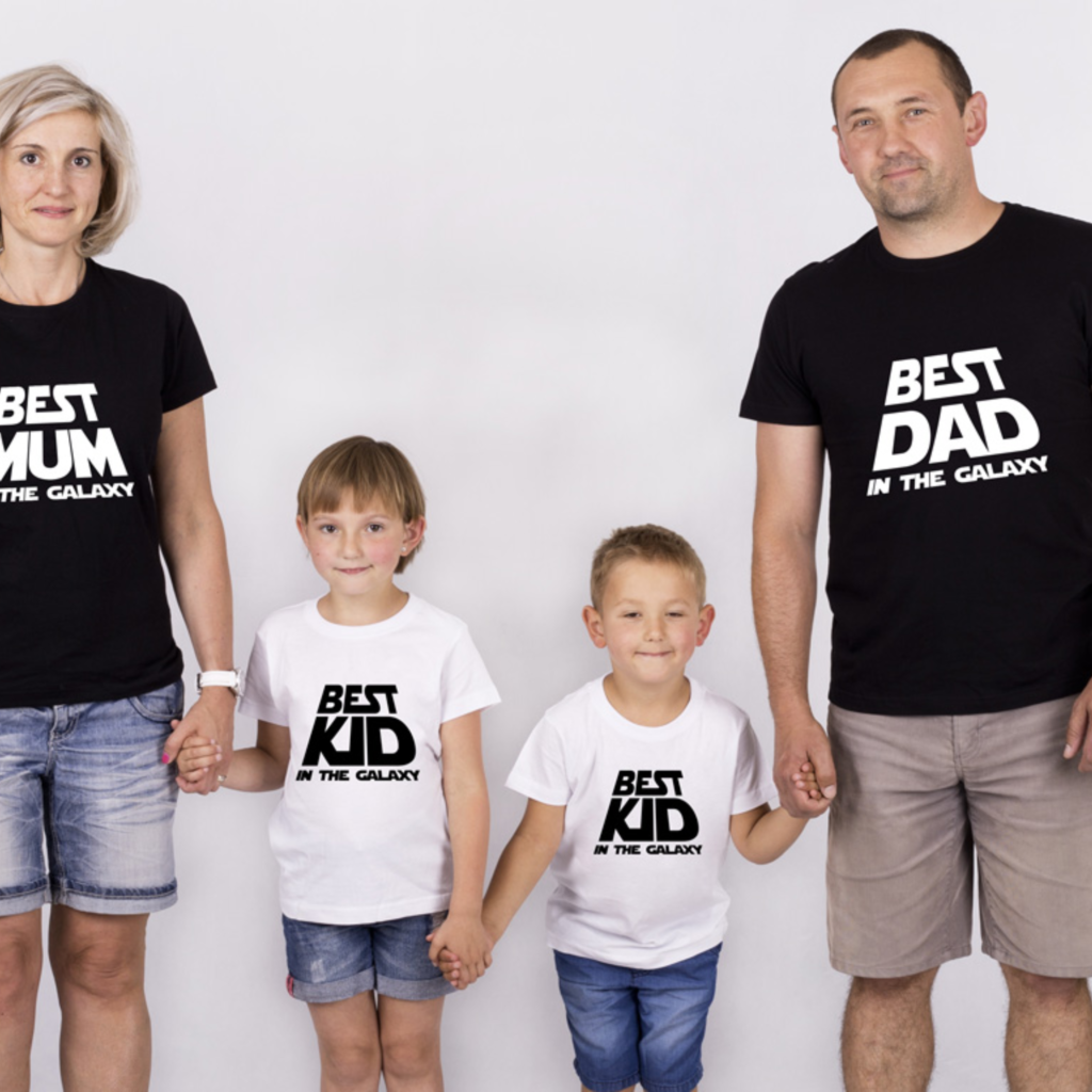 Set triček Best Family In The Galaxy