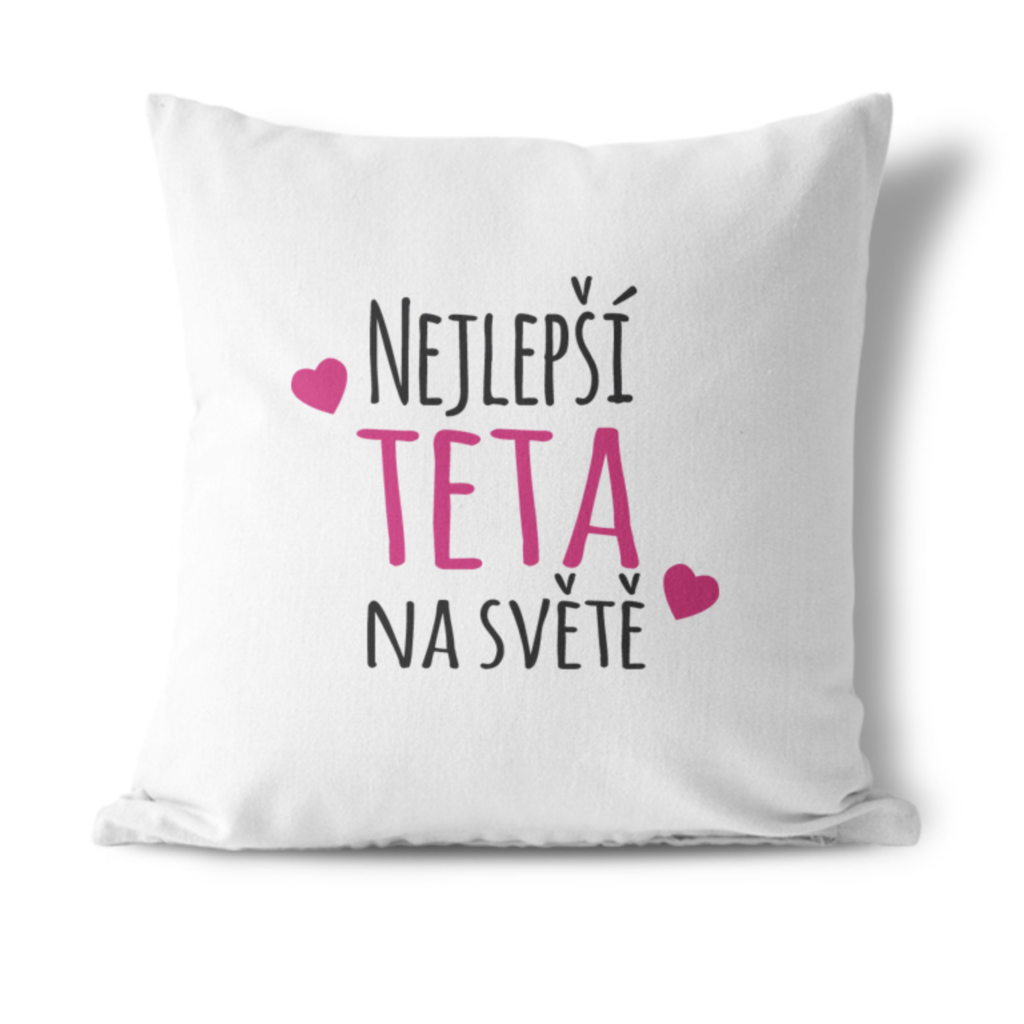 Polštářek Nejlepší teta na světě pure