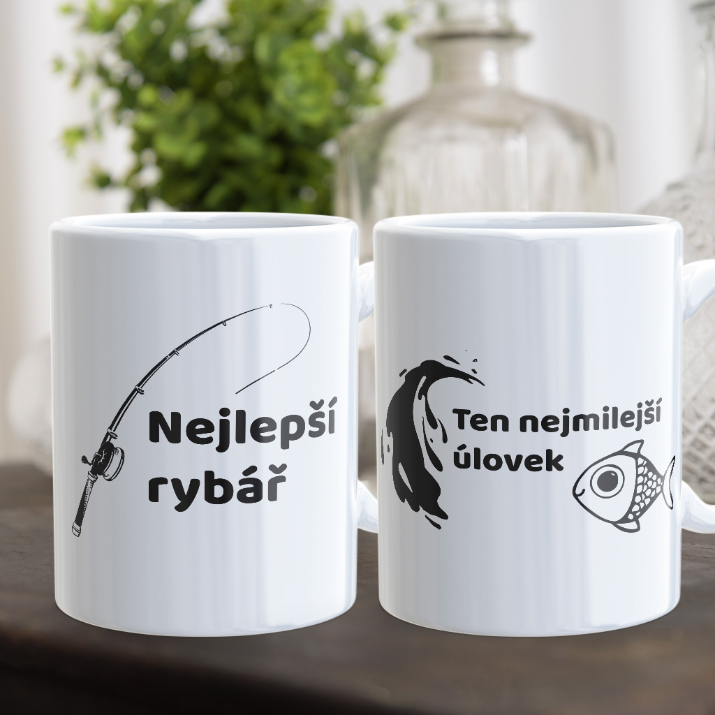 Sada dvou hrnečků Nejmilejší úlovek (cena za oba hrnečky)
