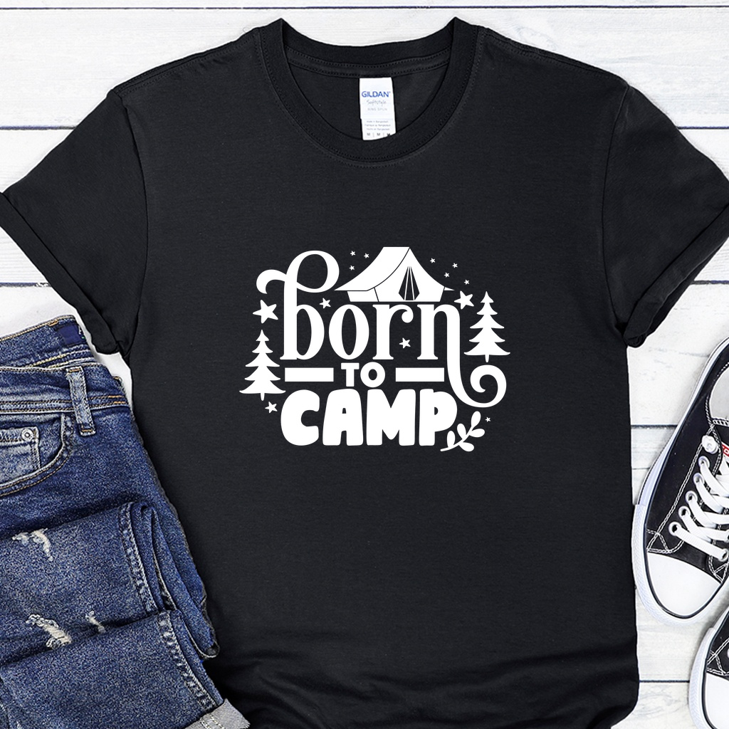 Dámské / Pánské tričko - Born to Camp