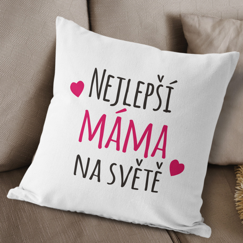 Polštářek Nejlepší máma na světě Pure