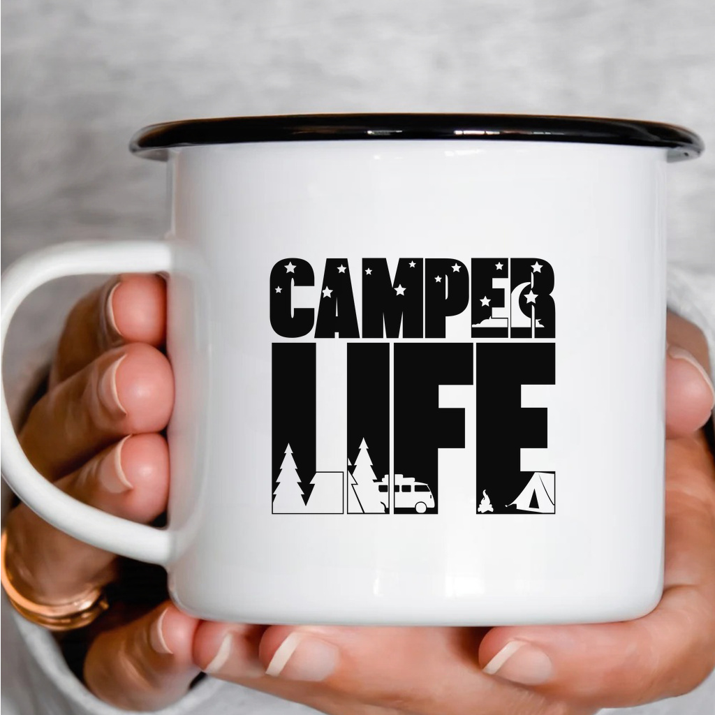 Smaltový plecháček - Camper Life