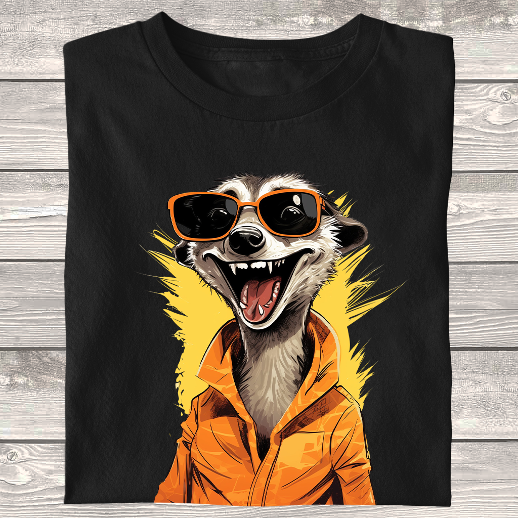 Dámské / pánské tričko - Crazy cool meerkat