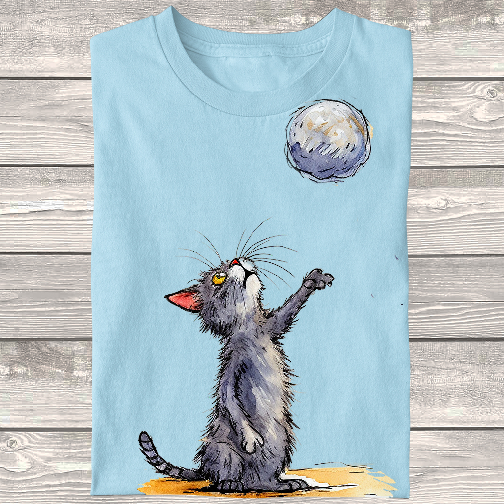 Dámské / pánské tričko - Playing cat