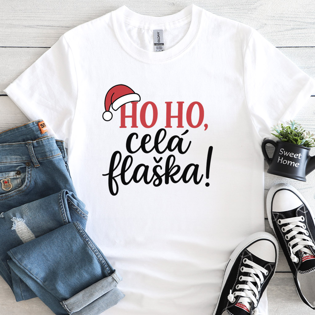 Pánské/Dámské tričko - Ho Ho, celá flaška!