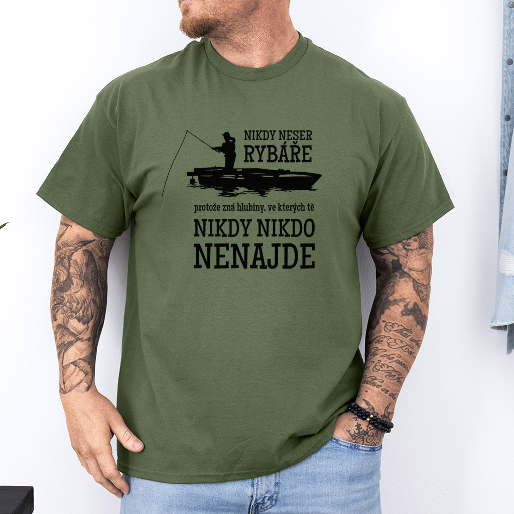 Pánské tričko - Nikdy neser rybáře