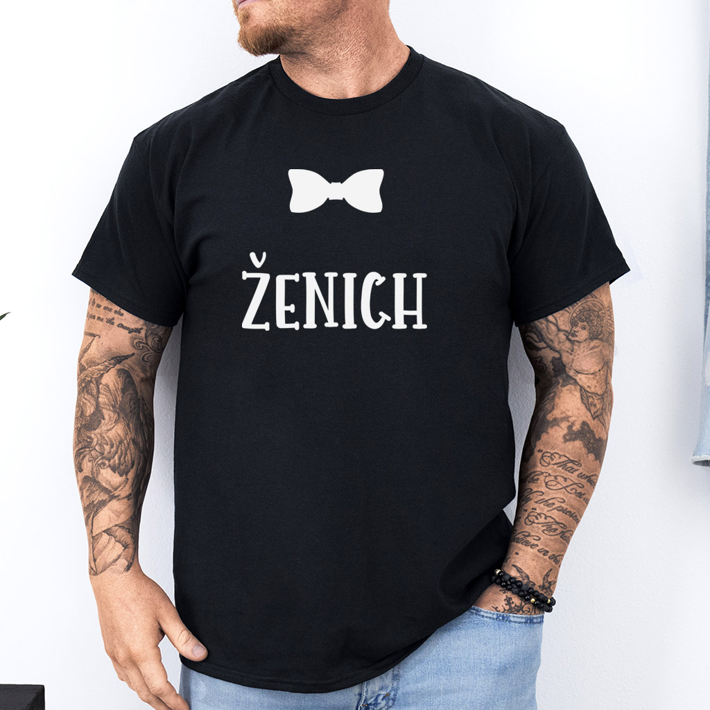 Pánské tričko rozlučka se svobodou Motýlek Ženich vol. 2