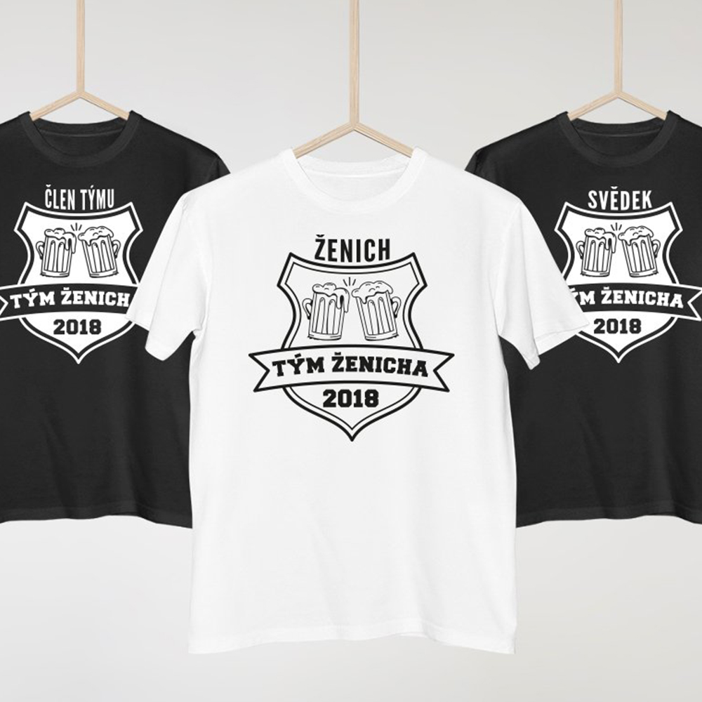 Set triček Tým ženicha