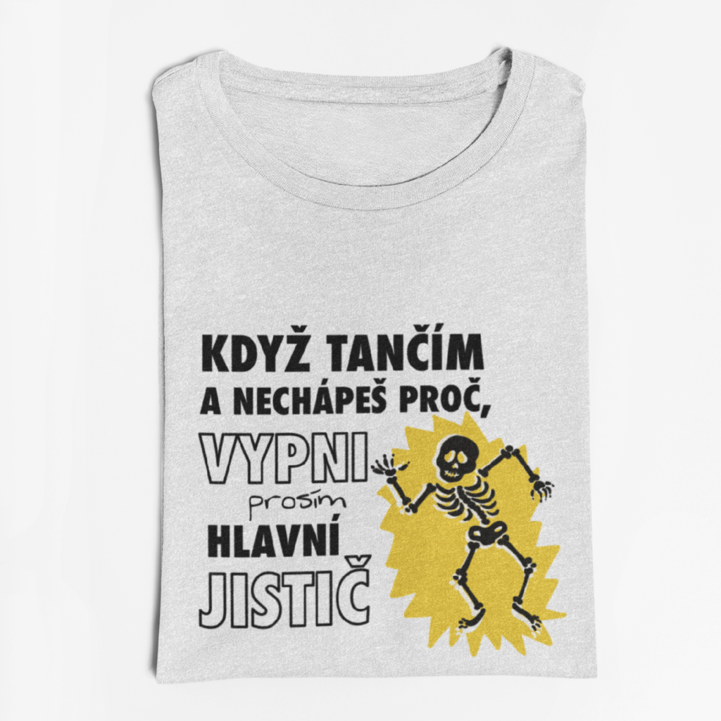Pánské tričko pro elektrikáře Když tančím...