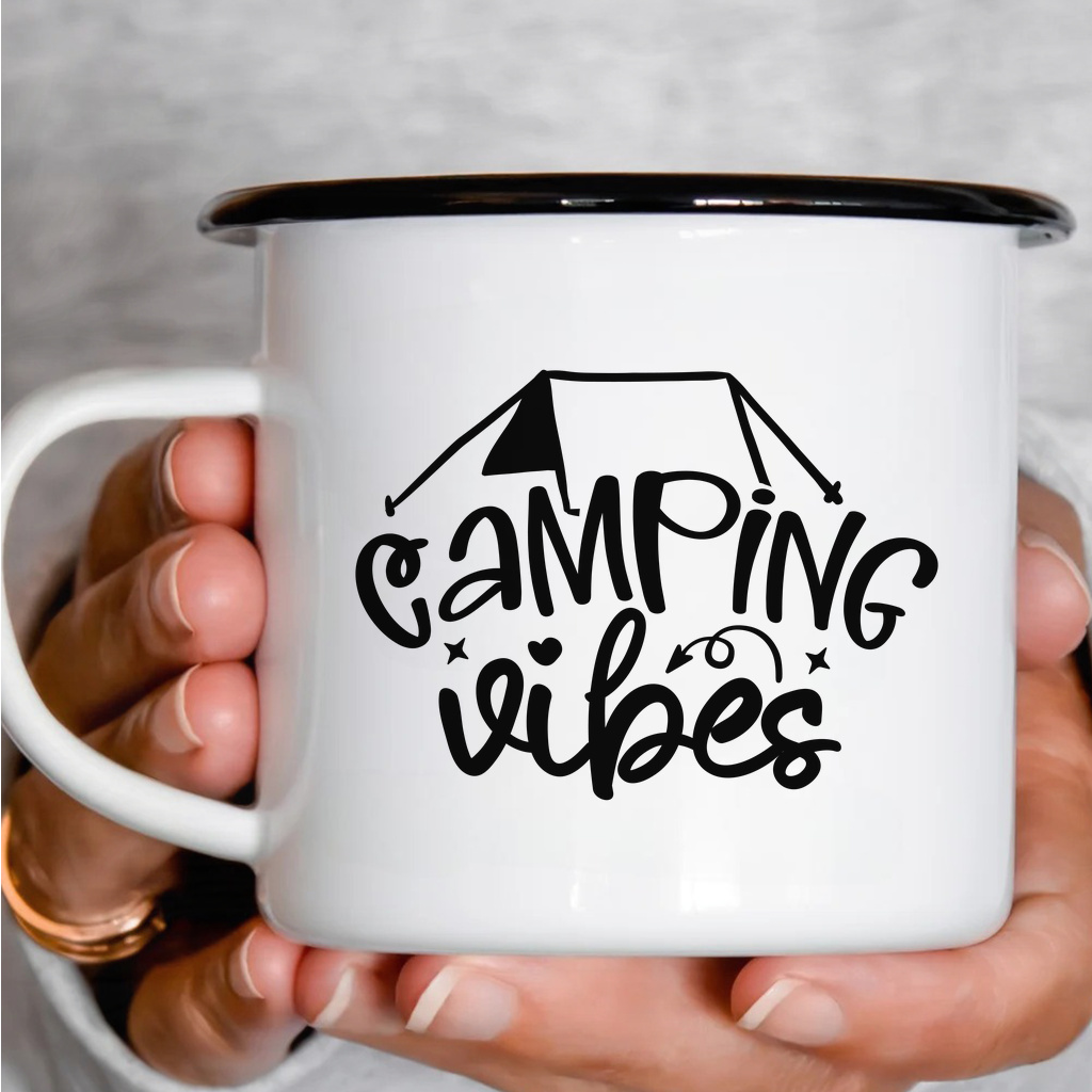 Smaltový plecháček - Camping Vibes