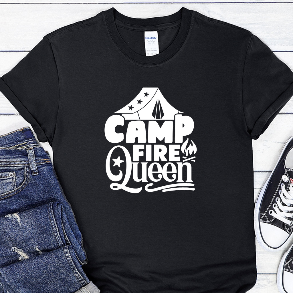 Dámské / Pánské tričko - Camp Fire Queen