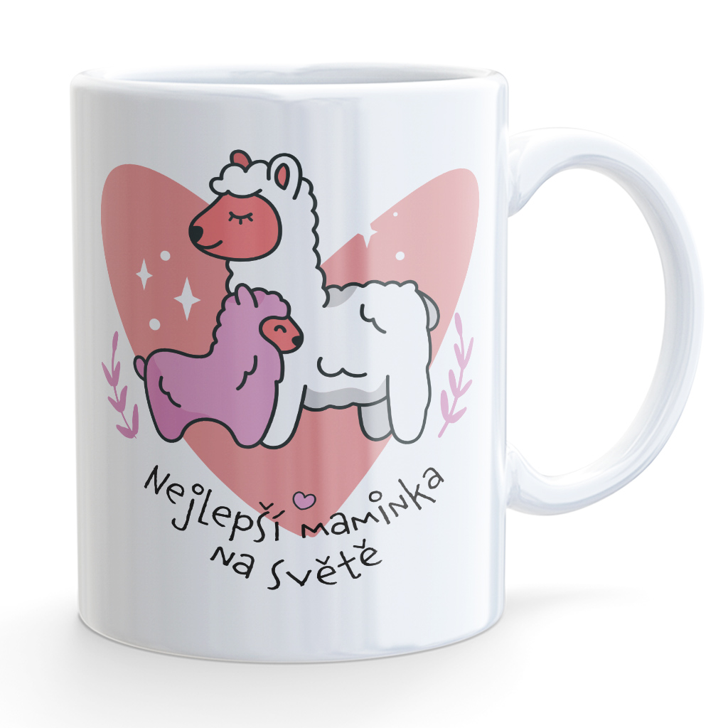 Hrneček pro maminku - Nejlepší maminka na světě lamas