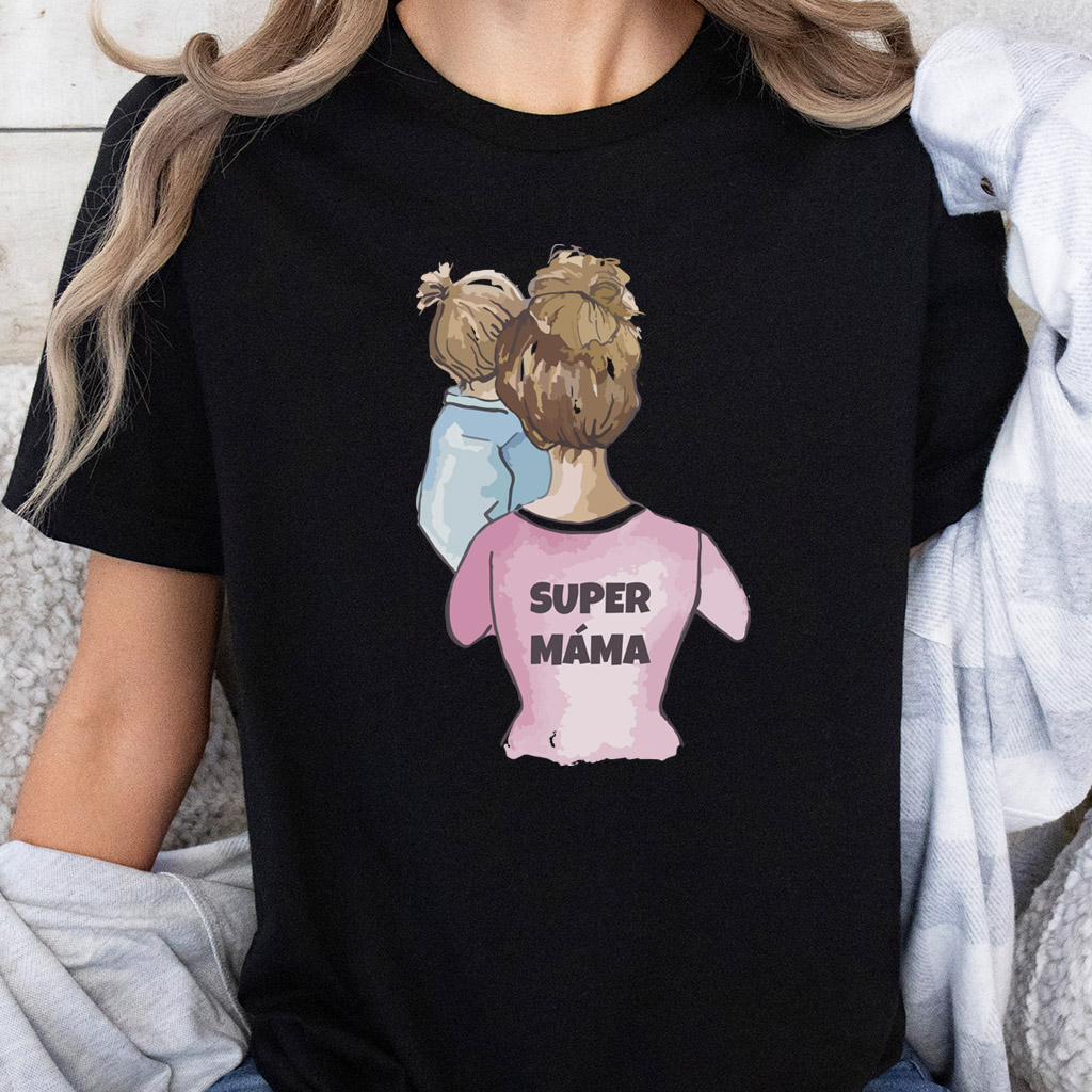 Dámské tričko Super máma (kluk)