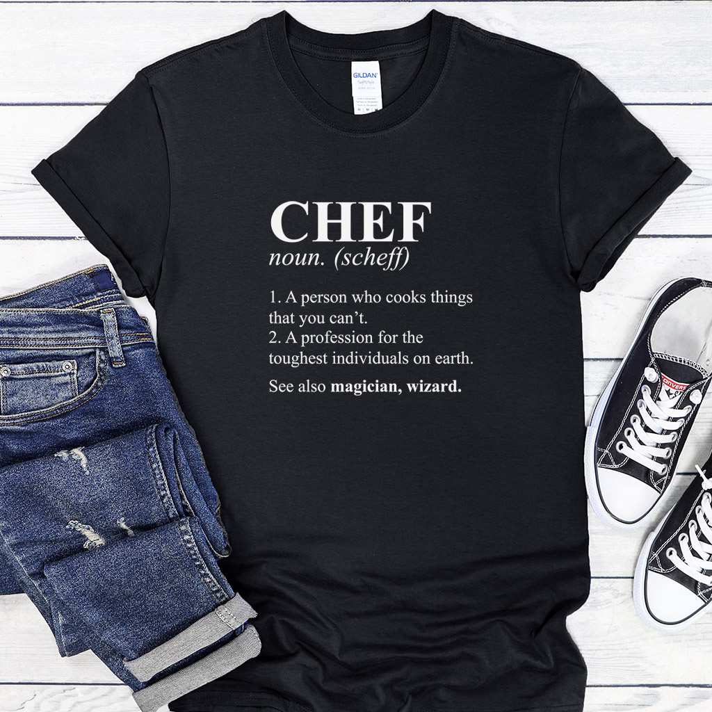 Pánské/dámské tričko Chef dictionary definition