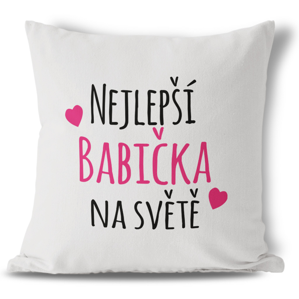 Polštářek Nejlepší babička na světě Pure