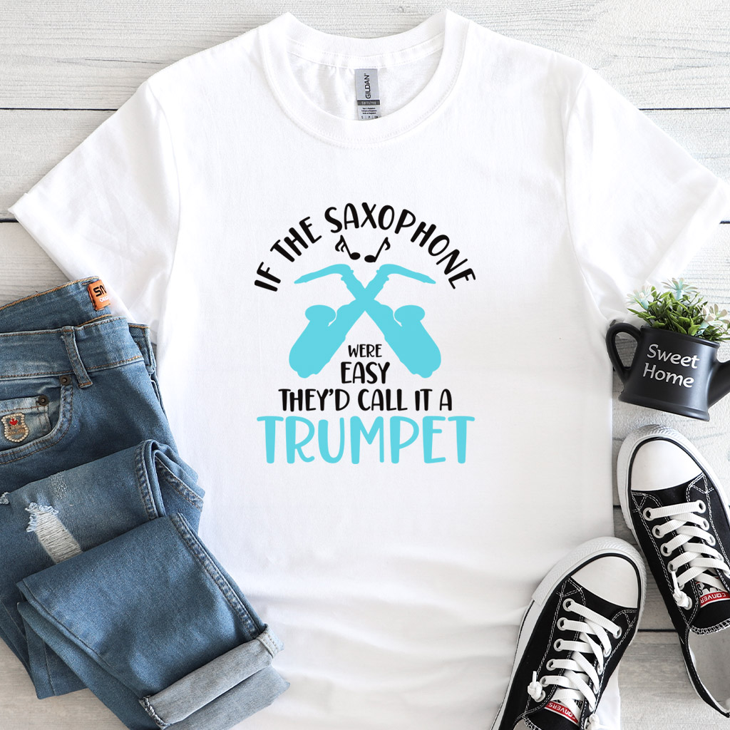 Pánské/dámské tričko Saxophone vs Trumpet