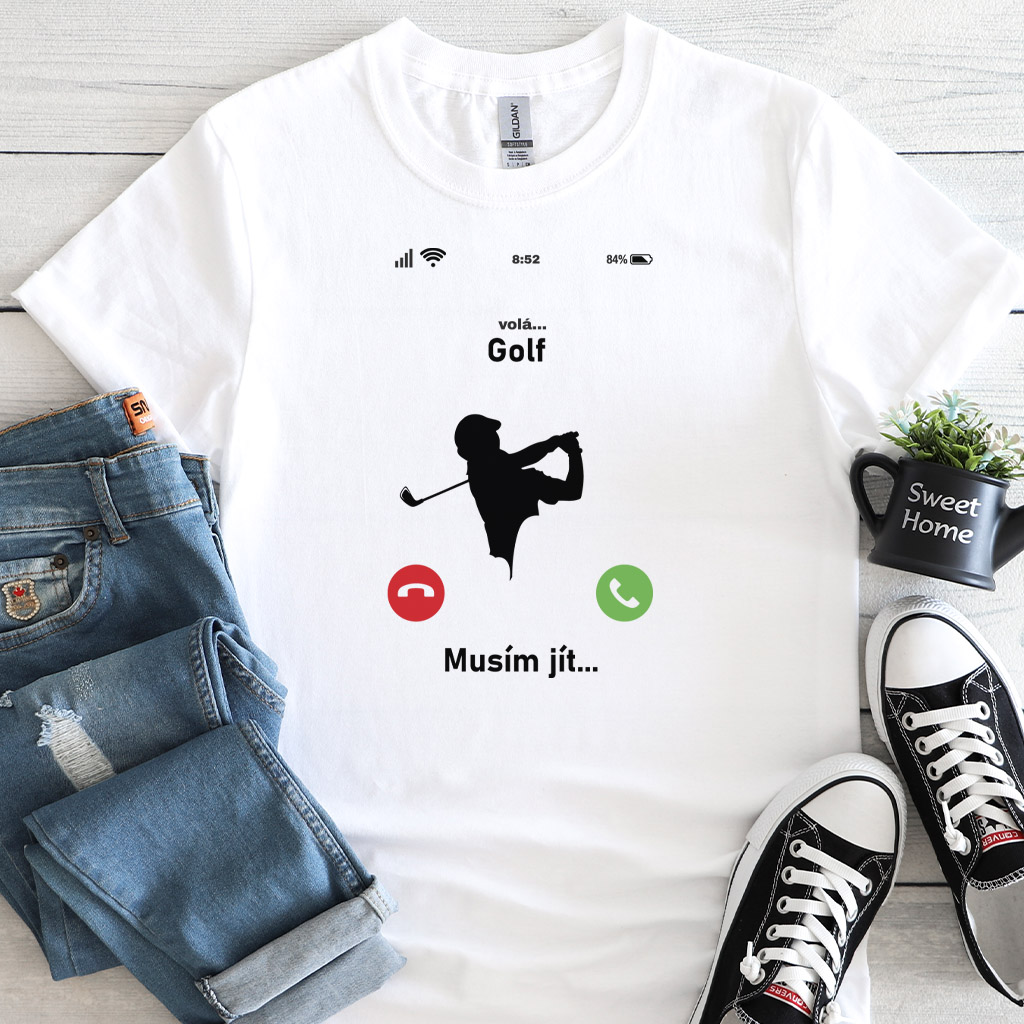 Pánské / Dámské tričko Golf volá