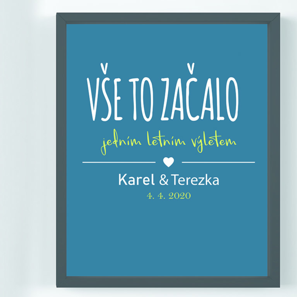 Vše to začalo - Obraz na zeď