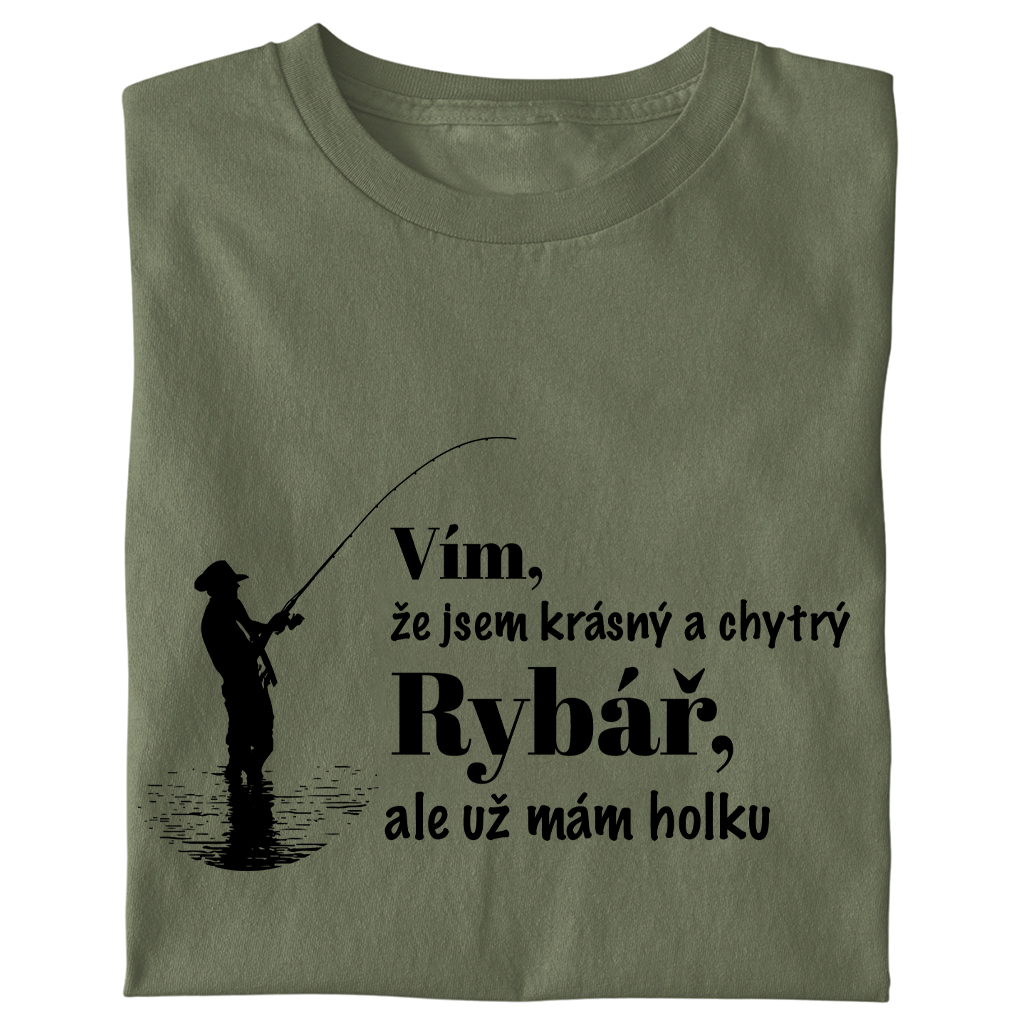 Pánské tričko Krásný a chytrý rybář