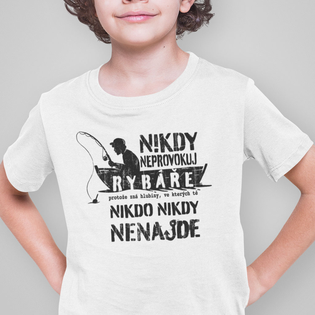 Dětské tričko Neprovokuj rybáře