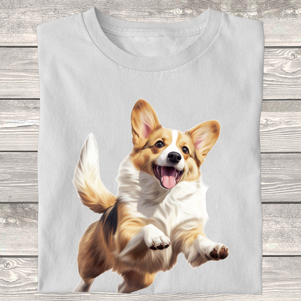 Dámské / pánské tričko - Corgi happines