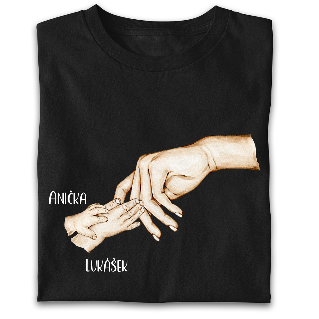 Dámské tričko Parťáci - MAMINKA a 2 DĚTI (vlastní jména)